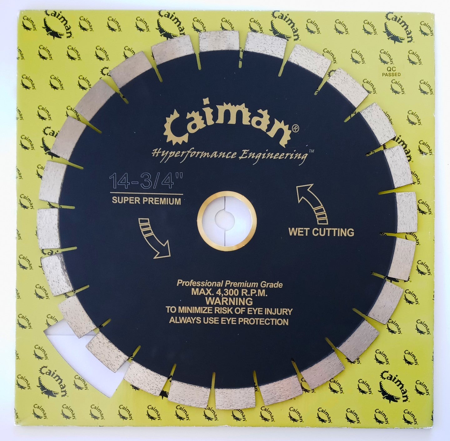 Caiman 12314 Pro Premium Grade 14-3/4" Non Silent Core 20mm Diamond Saw Blade