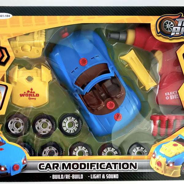 Take Apart Racing Car Toy with Power Drill