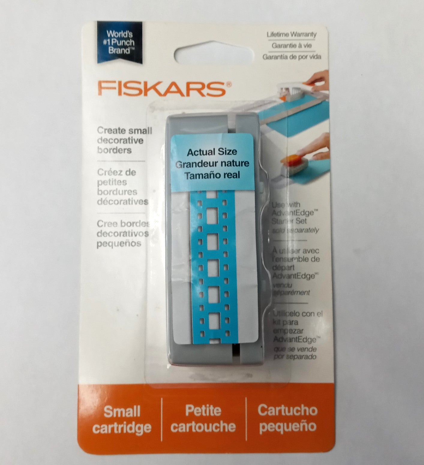 Fiskars 101680-1003 AdvantEdge Border Punch Small Cartridge "Picture Perfect"