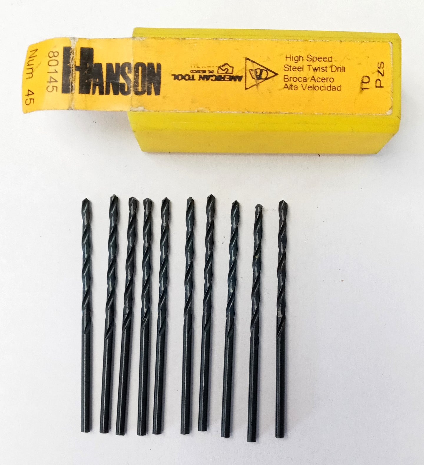 Irwin 80145 Num 45 HSS Twist Drill Bits 10pcs