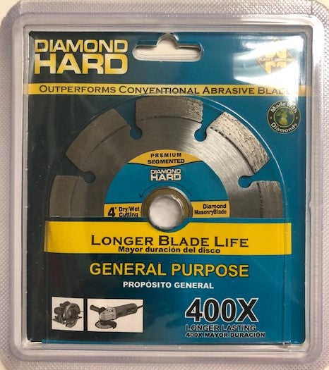 Planet Diamond 21304020 400x 4" Premium Seg Dry/Wet Cutting Diamond Masonry Blad