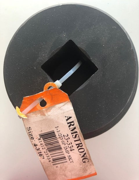 Armstrong 23-334 6 Point 1-1/2 Inch Drive Deep Impact Socket, 4-3/16" USA