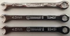 Kobalt 23451 4.5mm Metric Midget Combination Wrench 3 pieces USA