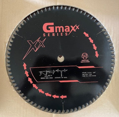 Gmaxx 2400.100H80 10" x 80 Tooth H-ATB Carbide Saw Blade Germany