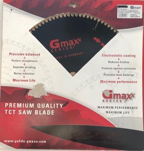 Gmaxx 2400.140N10 14" x 100T 3,2/2.5 1" TCG neg Saw Blade Germany