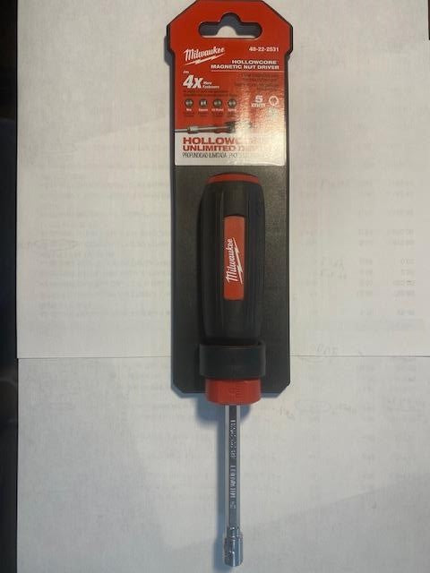 MILWAUKEE 48-22-2531 Metric Nut Driver 5mm Hollow Shaft Magnetic