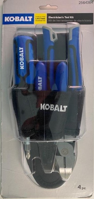 Kobalt 2564364 4pc. Electrician's Tool Kit