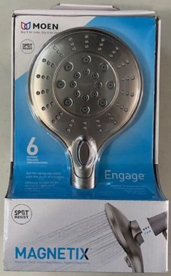 Moen 26112SRN Engage Magnetix Six-Function 5.5-Inch Handheld Showerhead