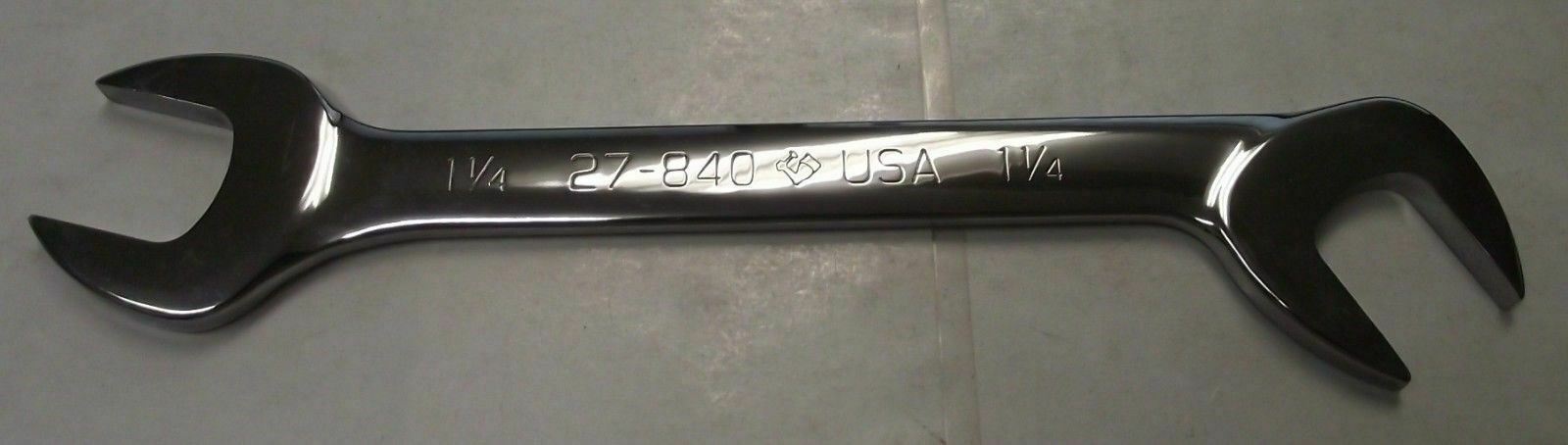 Armstrong 27-840 1-1/4" Open End Full Polish 15° and 60° Angle Wrench USA