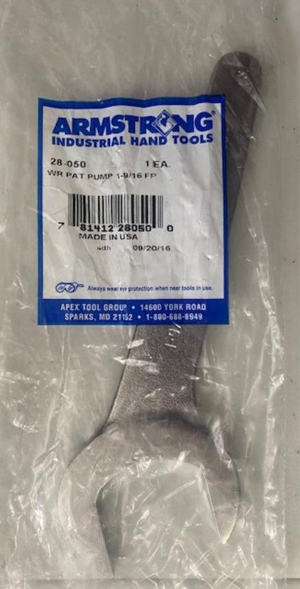 Armstrong 28-050 Service Pump Wrench 1-9/16" Chrome Thin Pattern USA