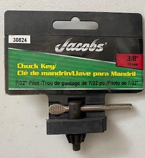 Jacobs 30824 3/8" Chuck Key 7/32" Pilot  USA
