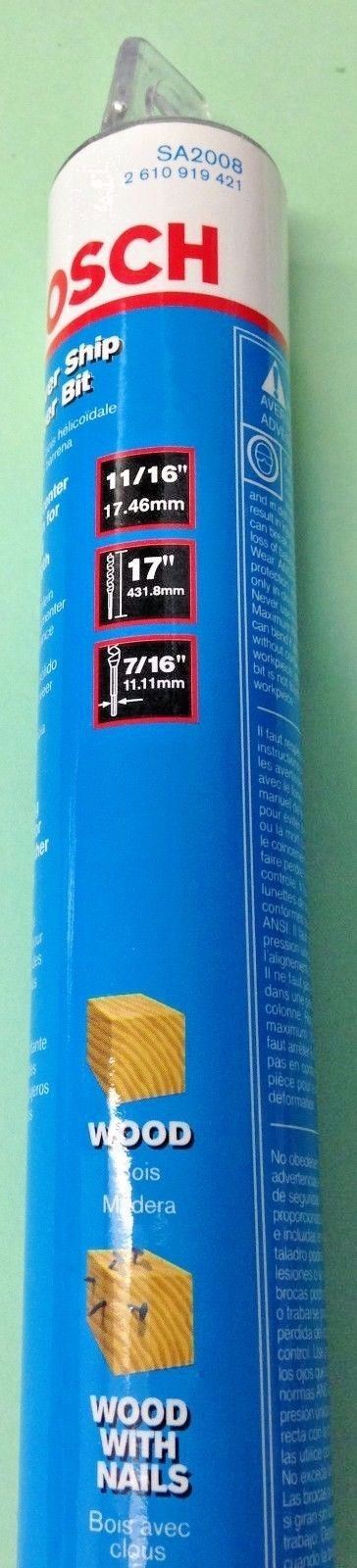 Bosch SA2008 11/16" x 17" Power Ship Auger Bit
