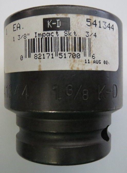 KD 541344 3/4" Drive 1-3/8" 6 Point Impact Socket USA