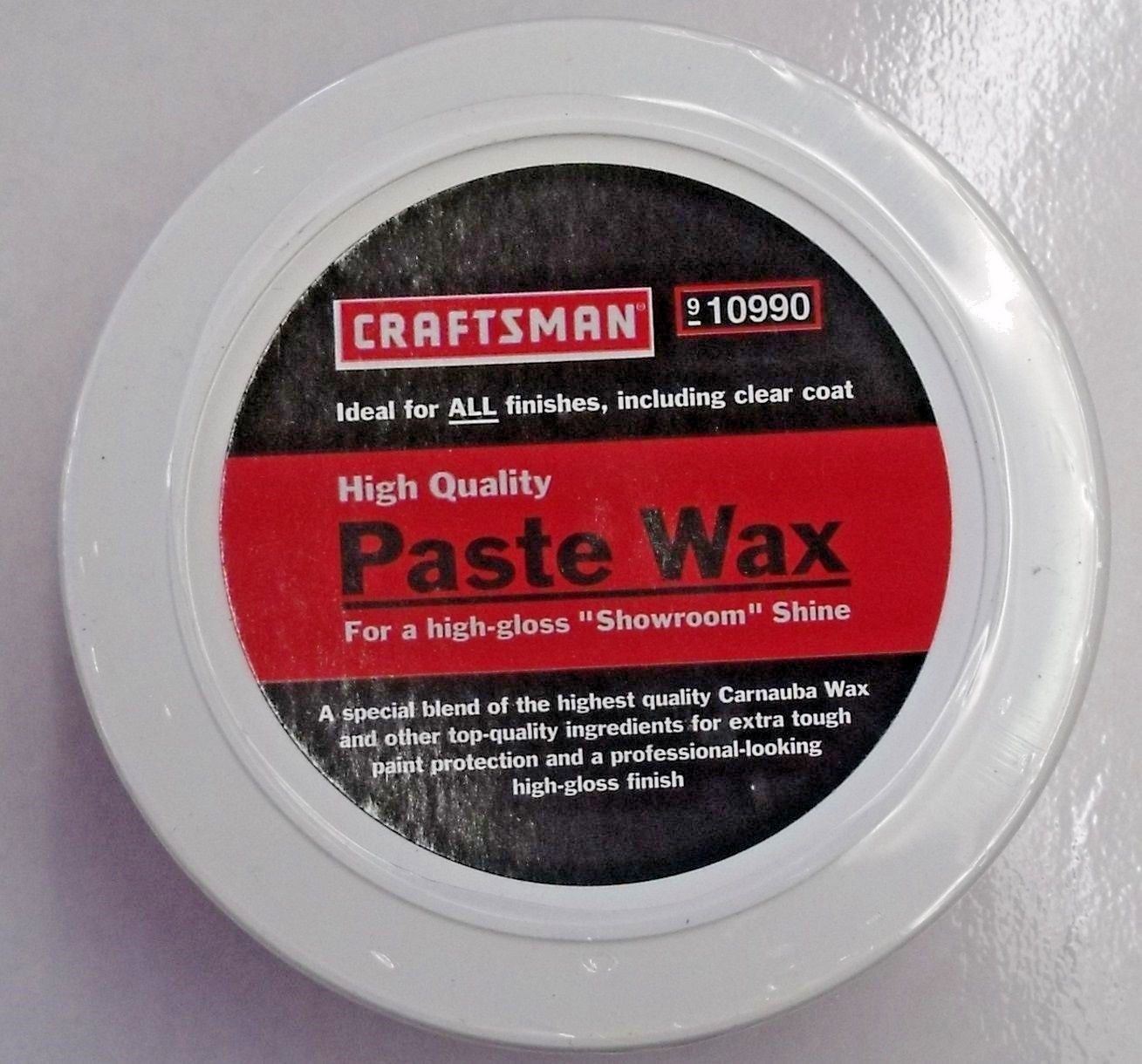 Craftsman High Quality Carnauba Paste Wax Made in the USA 10oz 10990