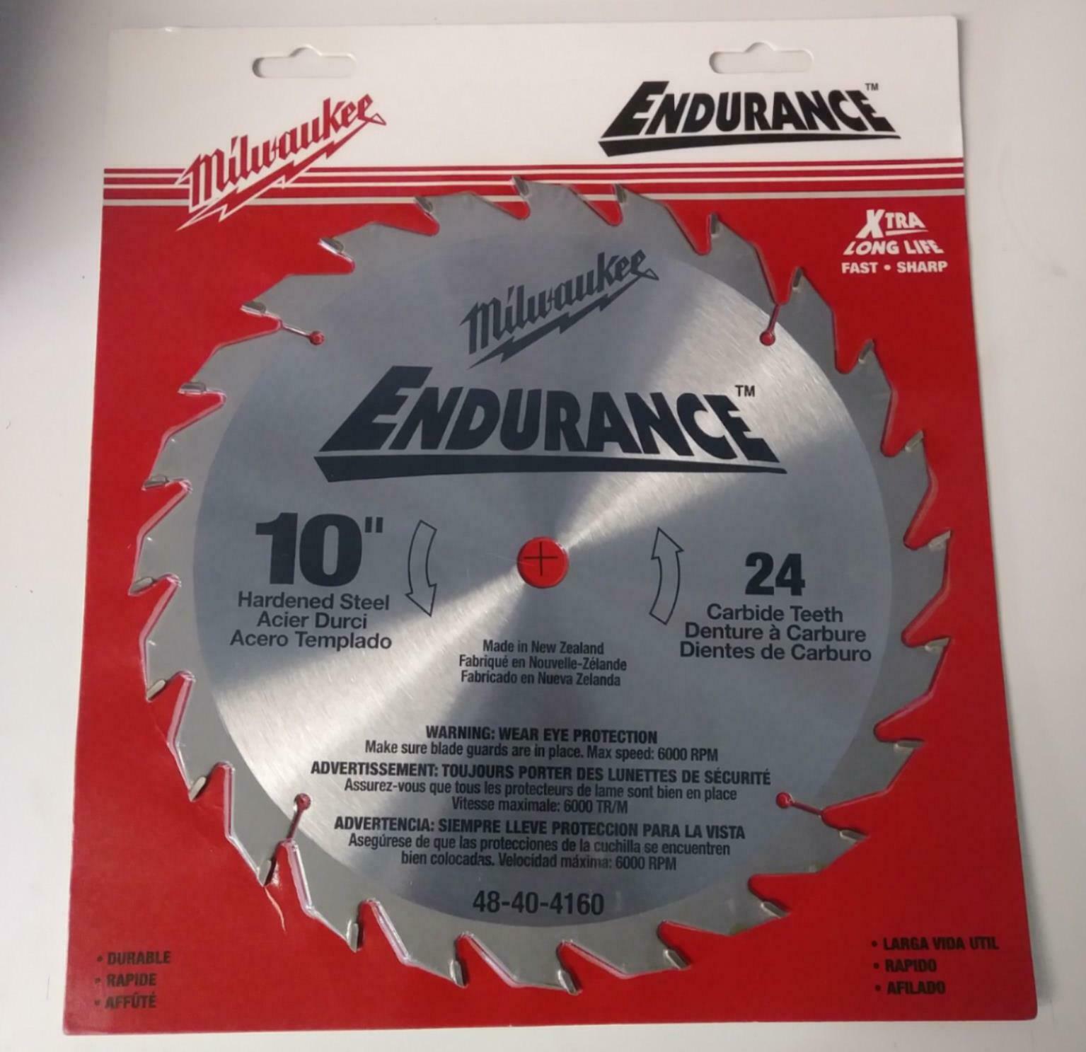 Milwaukee 48-40-4160 10" x 24 Carbide Teeth Circular Saw Blade (Carded)