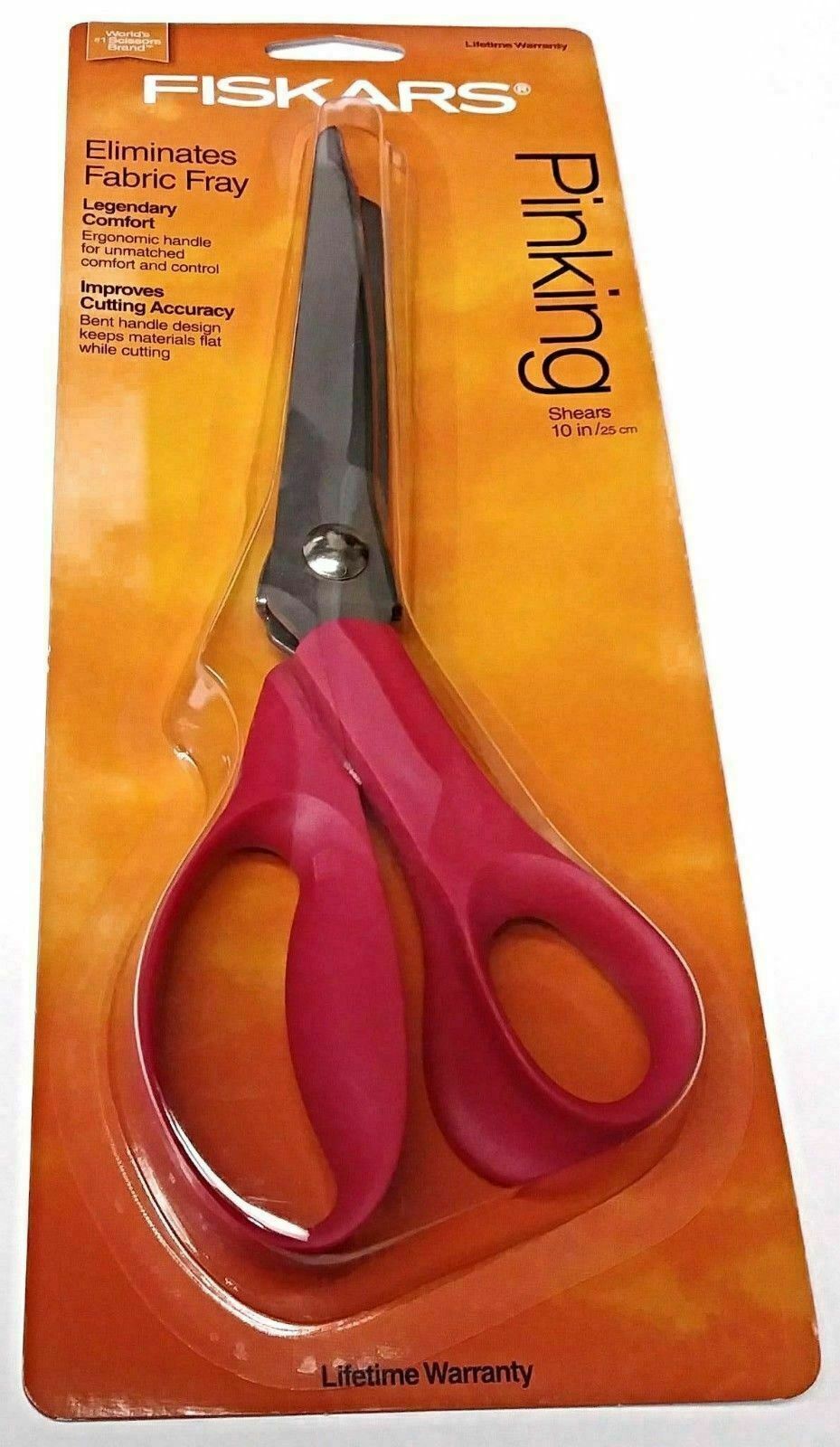 Fiskars 194450-1007 10" Pinking Shears (Assorted Colors)