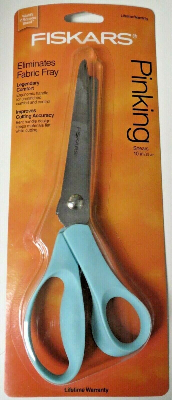 Fiskars 194450-1007 10" Pinking Shears (Assorted Colors)