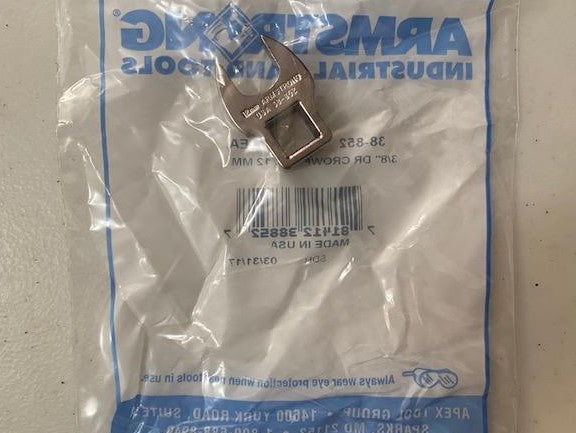 Armstrong 38-852 12mm Crowfoot Wrench 3/8" Drive USA