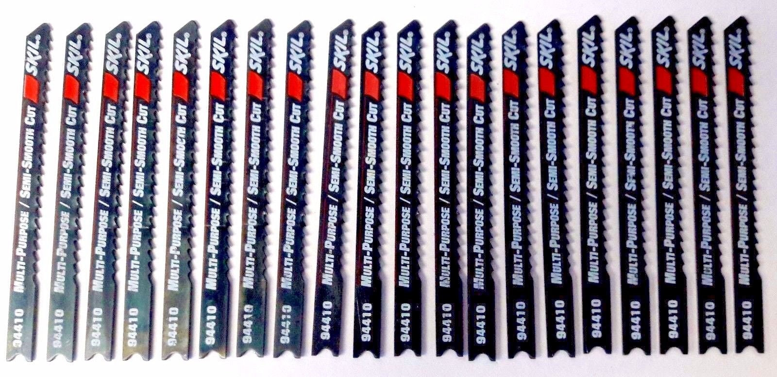 Skil 94410 3-1/8" x 10 TPI Multi-Purpose Jig Saw Blades 20pcs