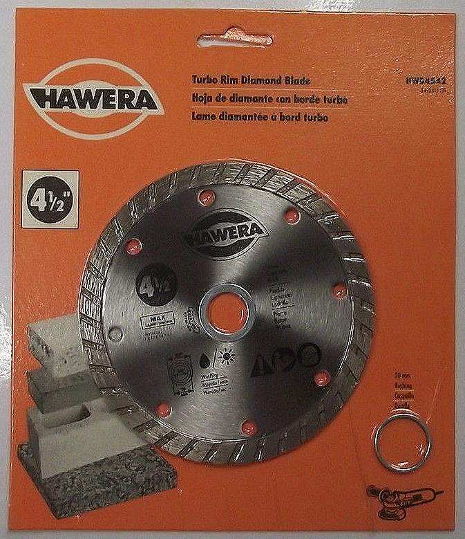 Hawera HWD4542 4-1/2" Turbo Rim Diamond Saw Blade