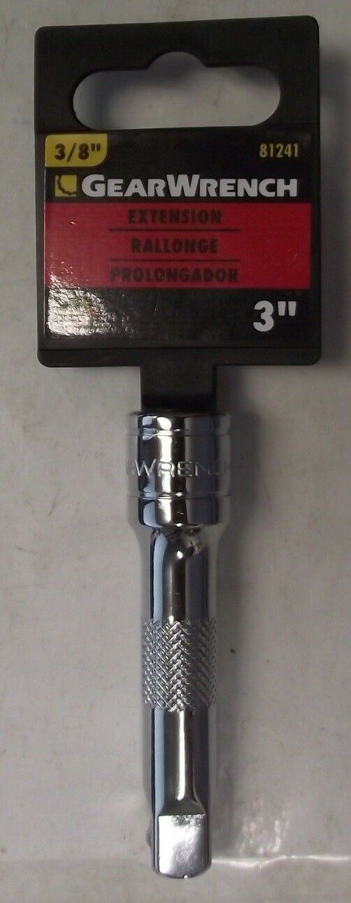 GearWrench 81241 3/8 Drive 3" Socket Extension