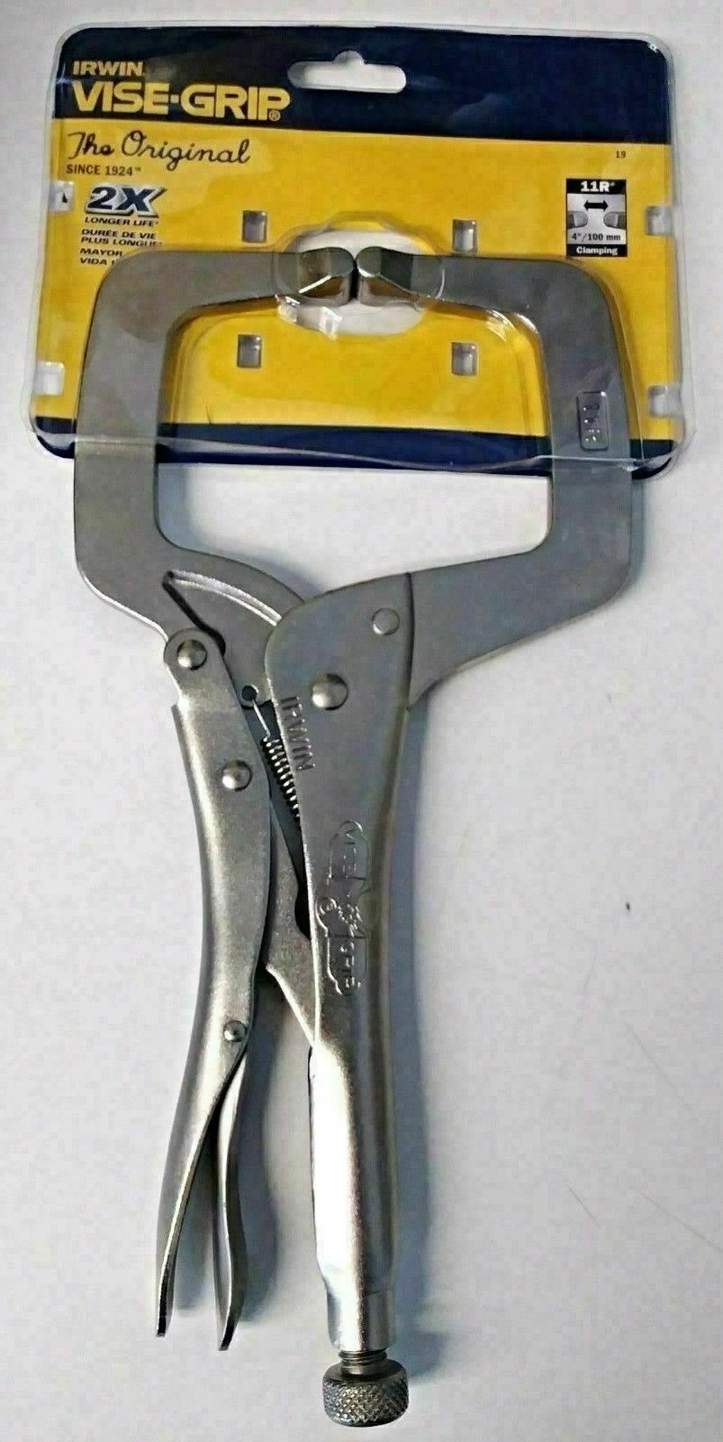 Irwin Vise Grip 11R 11" Locking C Clamps With Regular Tips Easy Release
