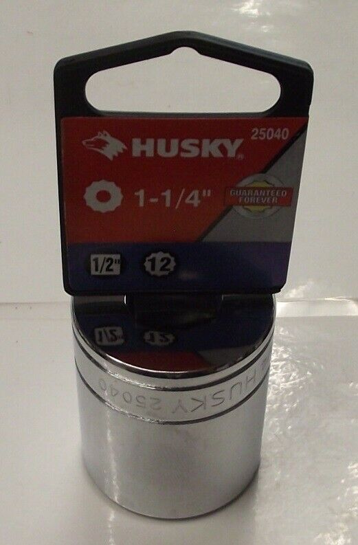 HUSKY 25040 1/2" Drive 1 1/4" Socket 12pt