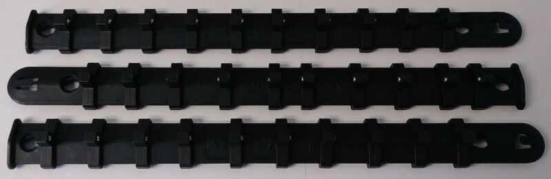 Kobalt 22969 1/4" Drive Socket Storage Rail 3pcs Bulk USA