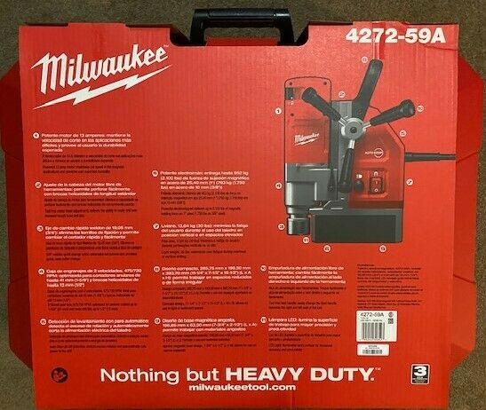 MILWAUKEE 4272-59A Electromagnetic Drill 1-5/8in 220v-240v 13Amp (Intl. model)