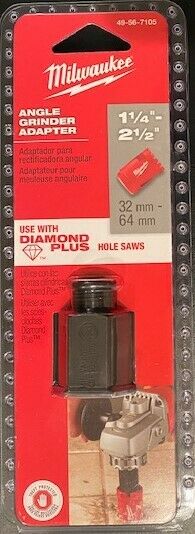 Milwaukee 49-56-7105 Angle Grinder Adapter (Large) for Diamond Plus Hole Saws