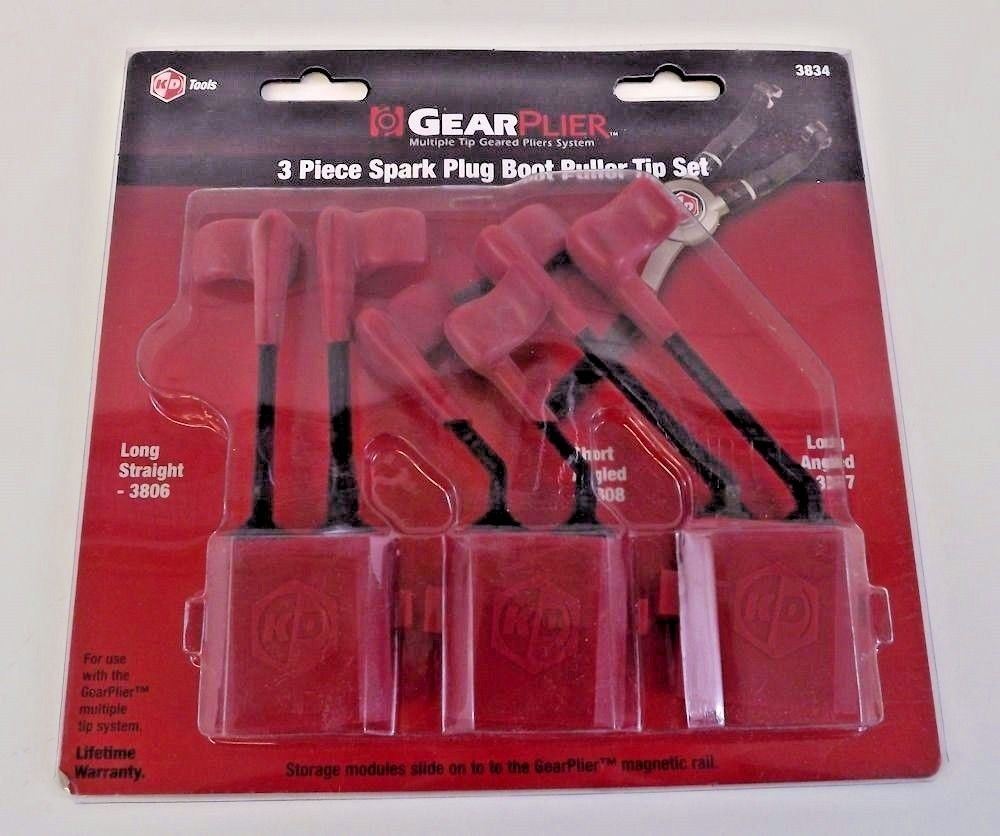 KD GearPlier 3 Piece Spark Plug Boot Puller Tip Set KD 3834