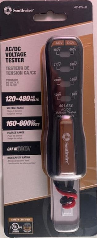 Southwire 40140S-JH AC/DC Voltage Tester 120-480 AC Volts 160-600 DC Volts