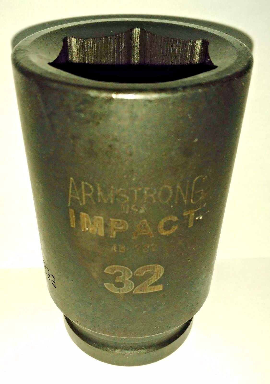 Armstrong 48-232 3/4" Drive 6 Point 32MM Deep Impact Socket USA