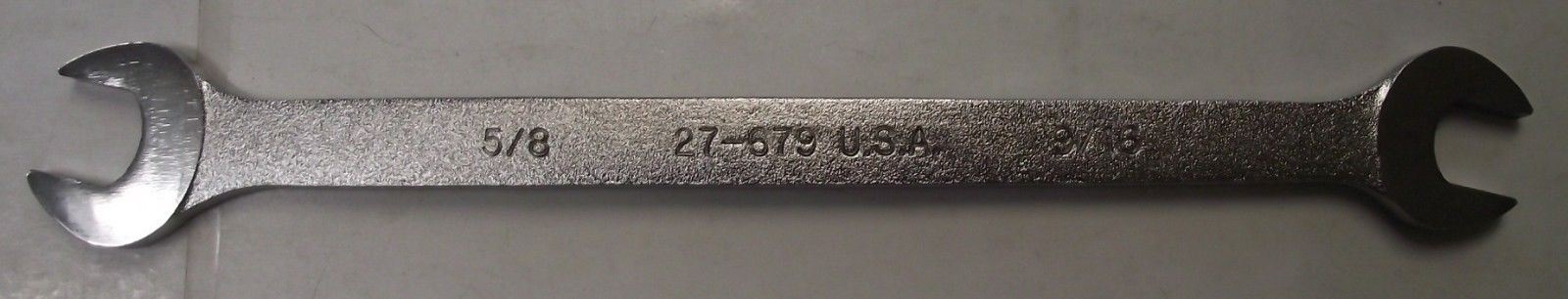 Armstrong 27-679 9/16" X 5/8" Open End Tappet Wrench Thin Flat 10" Long USA