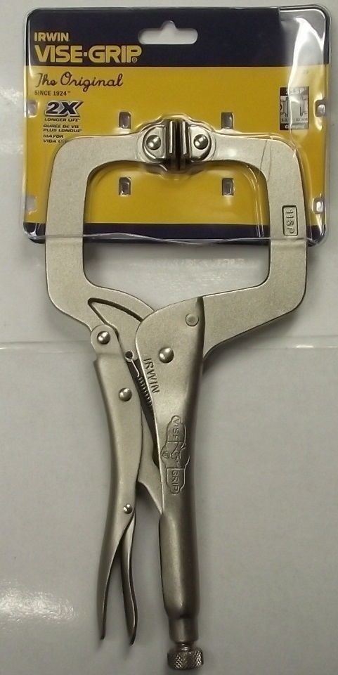 Irwin Vise-Grip 11" Locking C-Clamp With Swivel Pads 11SP