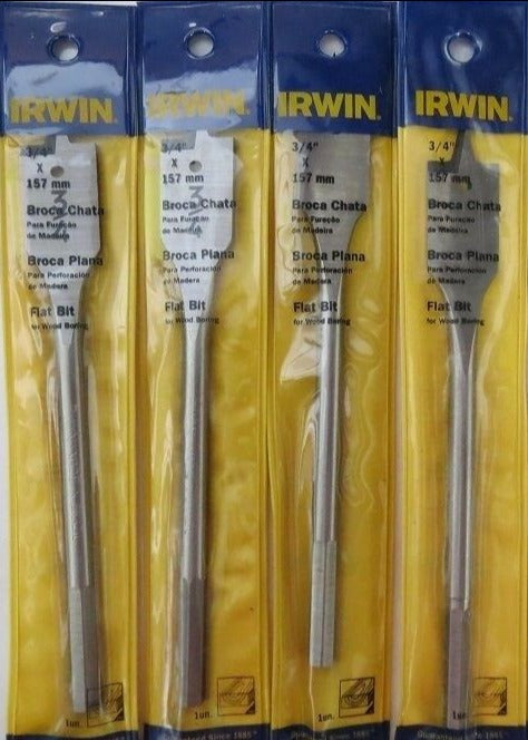 Irwin 5196 3/4" Flat Wood Boring Bit IW692 4-Packs