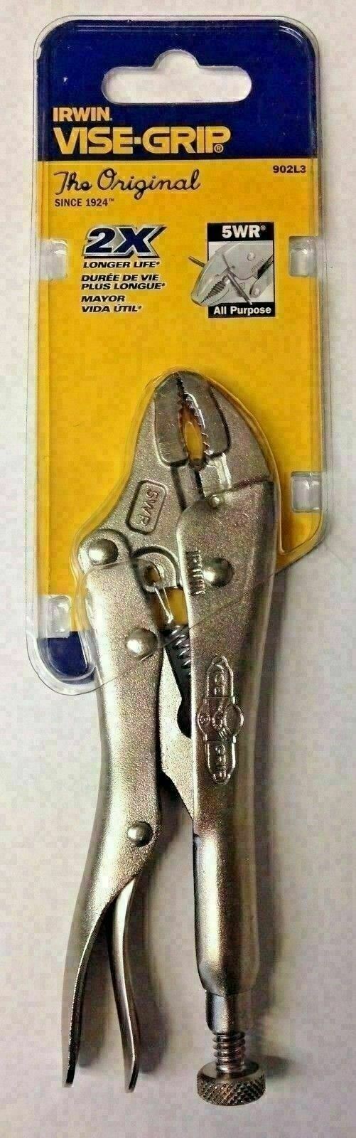 Irwin Vise-Grip 5WR 5" All Purpose Locking Pliers 902L3 Carded