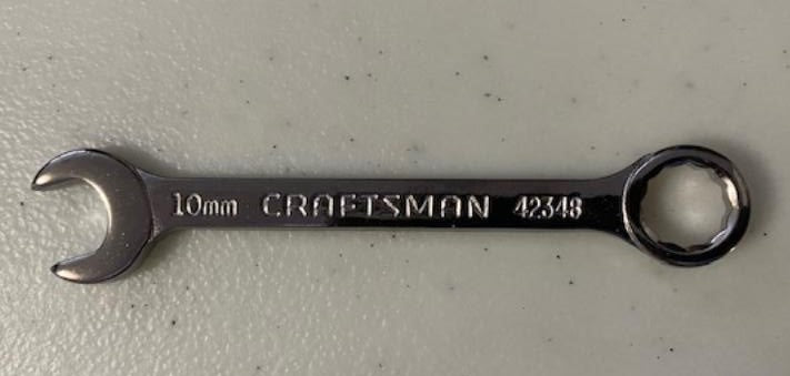 Craftsman 42348 Metric 10mm 12 Point Mini Combination Wrench