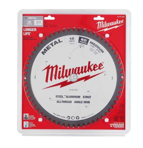 Milwaukee 48-40-4265 12" 60T Metal Cutting Circular Saw Blade (1" Arbor)