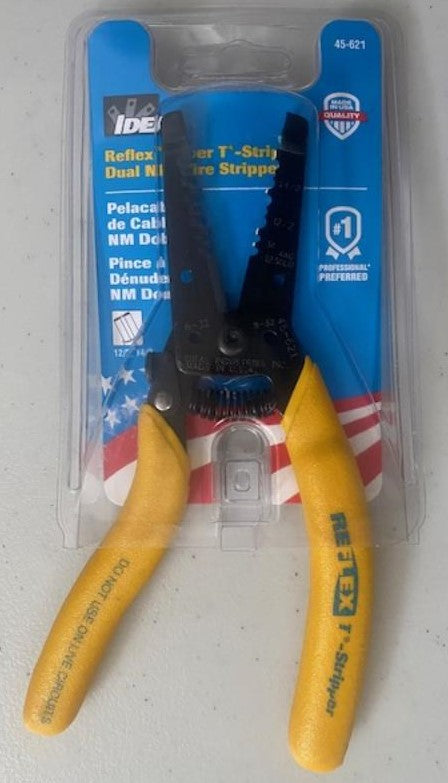 Ideal 45-621 Reflex Super T Cable Stripper Wire Stripper 12/2 & 14/2 NM USA