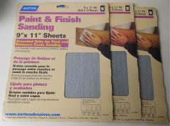 Norton 47664 9" x 11" Assorted Paint & Finish Sanding Sheets (3 Packs of 5)