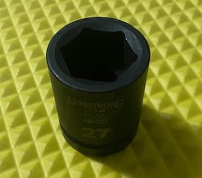Armstrong 48-027 27mm Impact Socket 3/4" Drive 6 Point USA