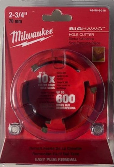 Milwaukee 49-56-9016 Big Hawg Hole Cutter 2-3/4" / 70 mm