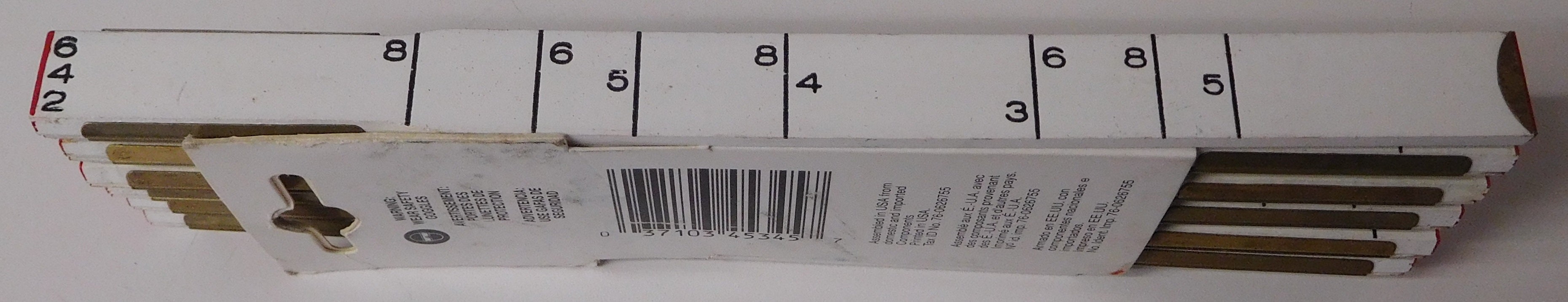 Lufkin 646L 6' Red End Modular Spacing Rule