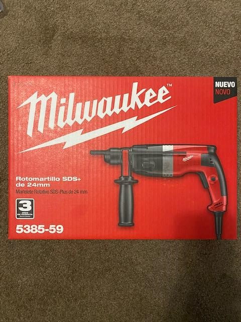 Milwaukee 5385-59 1/2" SDS Plus Rotary Hammer Drill 10.5A 220-240V Type C Plug