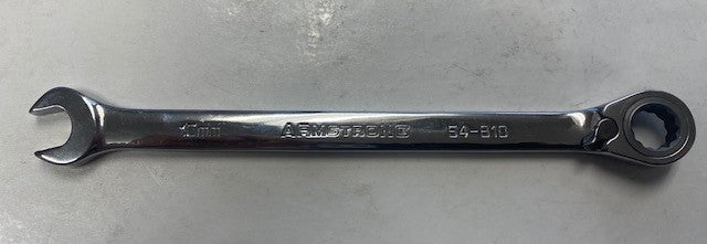 Armstrong 54-810 10 mm Ratcheting Combination Wrench 12 Point Reversible USA