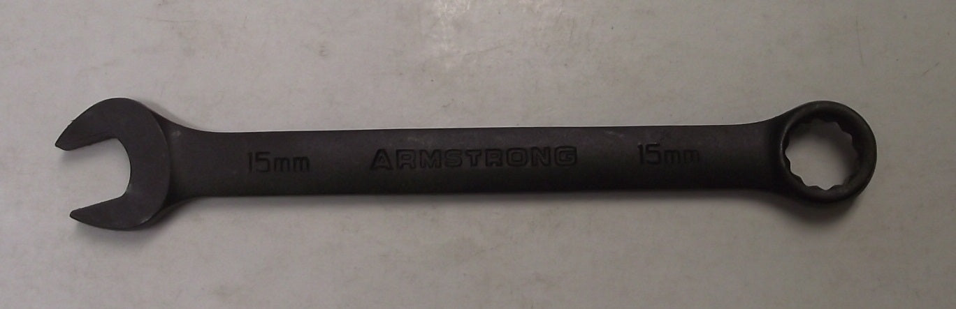 Armstrong 56-315 15mm 12pt Black Oxide Combination Wrench USA