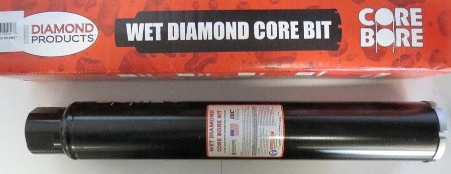 Core Bore HOF80H25 05607 2-1/2" Premium Black Wet Diamond Core Bit USA
