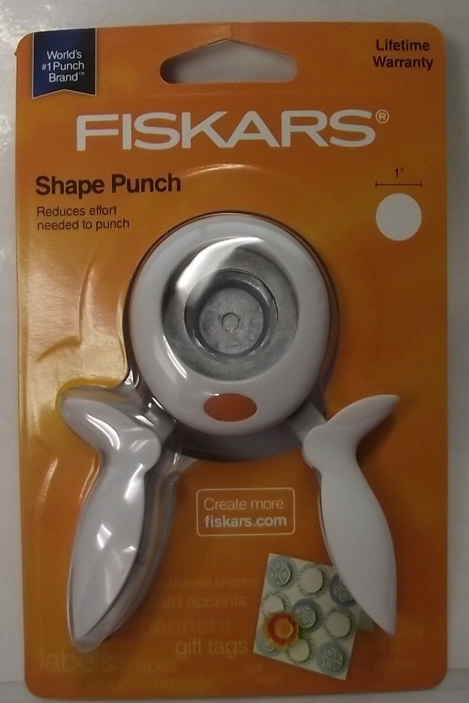 Fiskars 174360-1002 Round 'n Round Shape Squeeze Punch Medium 1"