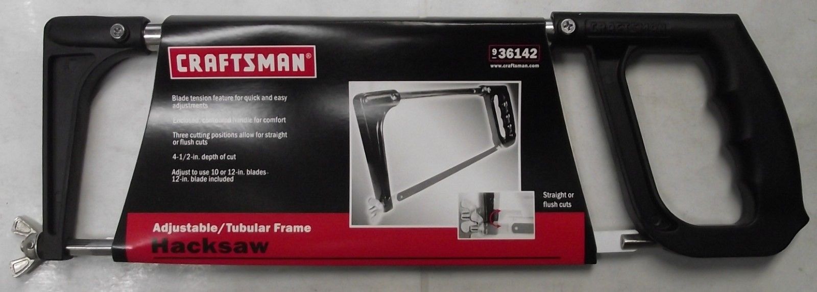 Craftsman 36142 10" or 12" Adjustable And Tubular Frame Hacksaw